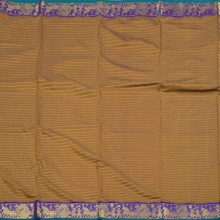 Hayagrivas Ten Yards Semi Silk Saree In Serene Fenugreek BBD1271K27-9