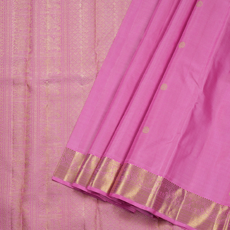 Hayagrivas Nice Pink Handloom Kanjivaram Silk Saree BBD1281K1-1