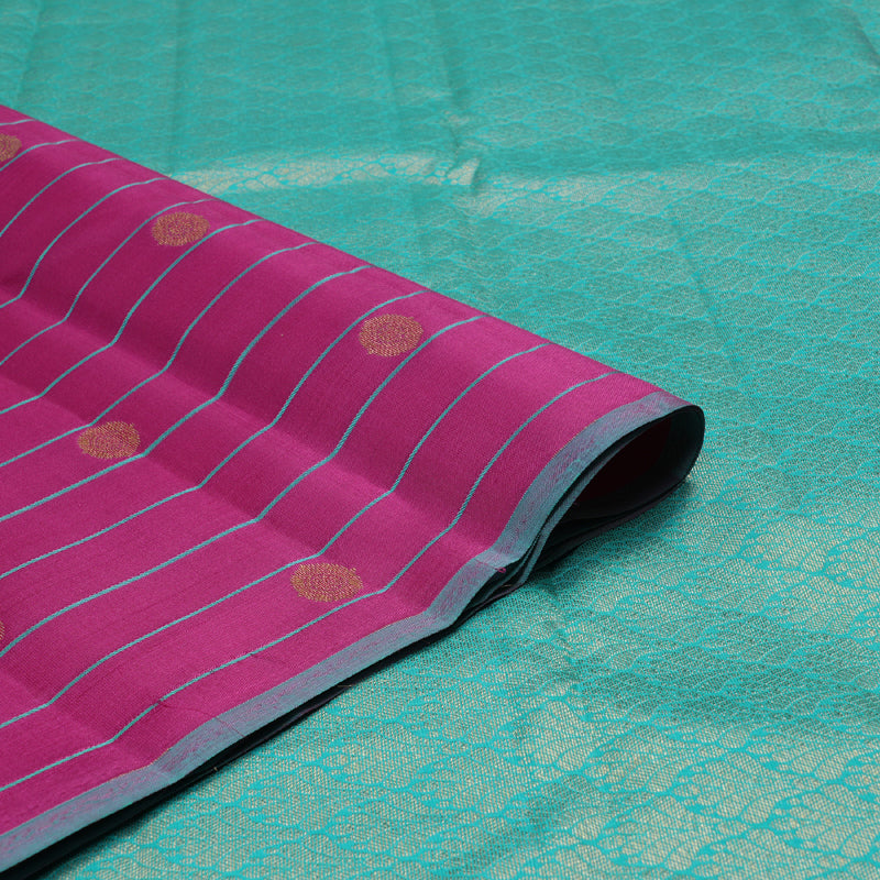 Hayagrivas Pink Handloom Kanjivaram Silk Saree BBD1283K4-1