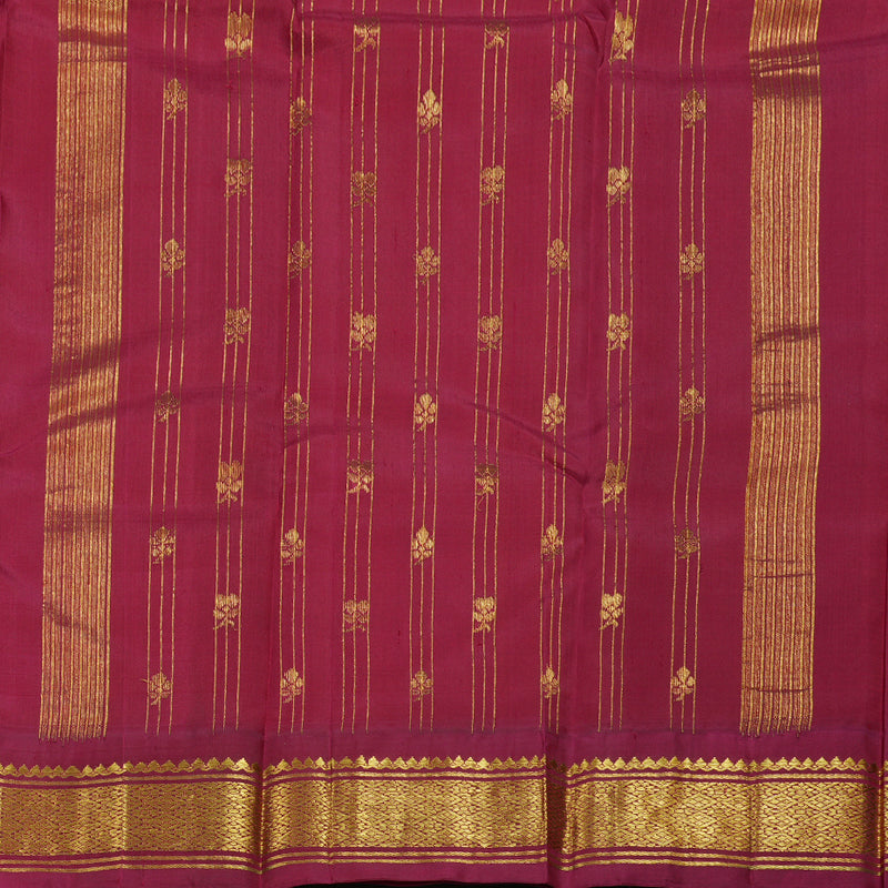 Hayagrivas Mango Yellow Handloom Kanjivaram Silk Saree with Maroon Border BBD1286K3-34