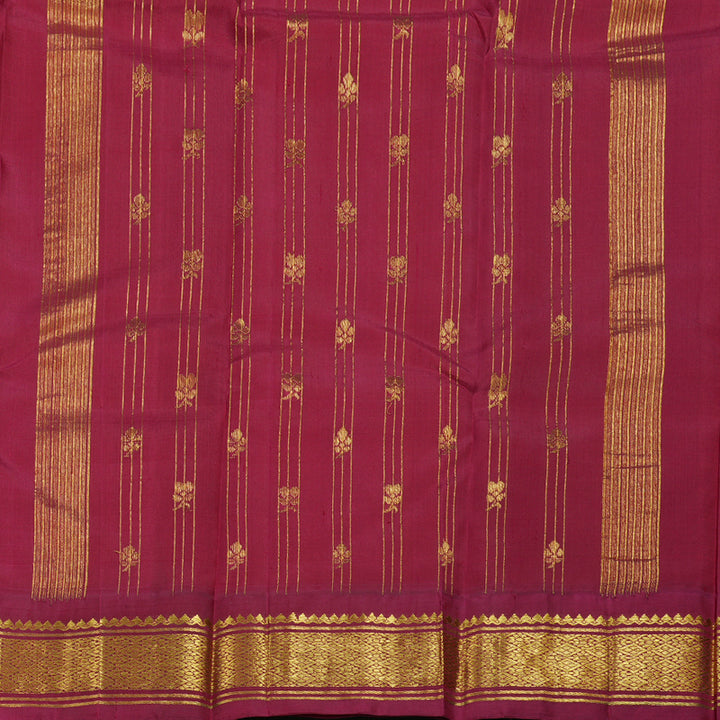 Hayagrivas Mango Yellow Handloom Kanjivaram Silk Saree with Maroon Border BBD1286K3-34