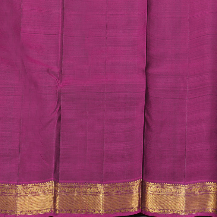 Hayagrivas Handloom Kanjivaram Silk Saree in Refreshing Bottle Green BBD1294L1-5