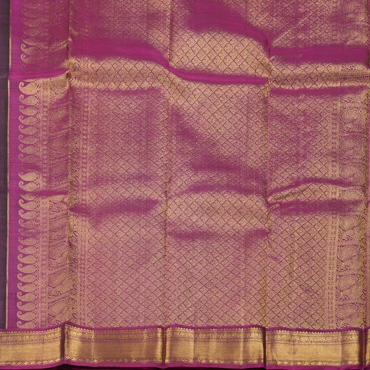 Hayagrivas Handloom Kanjivaram Silk Saree in Refreshing Bottle Green BBD1294L1-5