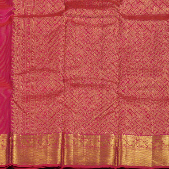 Hayagrivas Reddish Pink Handloom Kanjivaram Silk Saree BBD1294L4-1