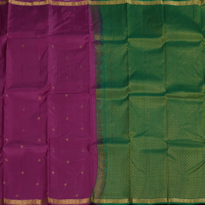 Hayagrivas Purple Handloom Kanjivaram Silk Saree BBD1296L1-11