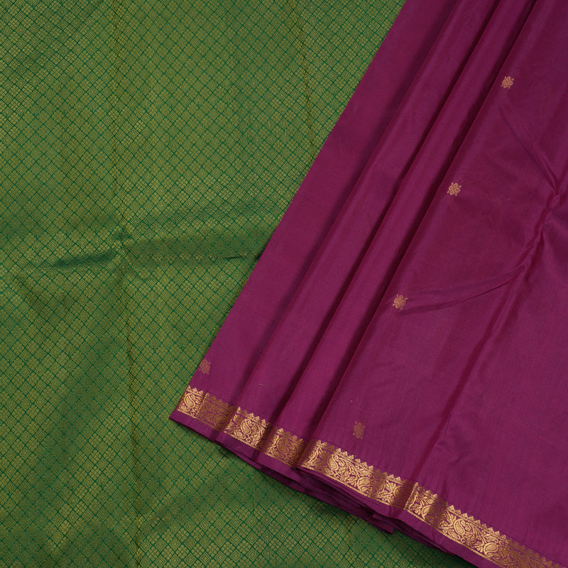 Hayagrivas Purple Handloom Kanjivaram Silk Saree BBD1296L1-11