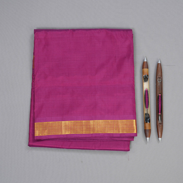 Hayagrivas Magenta Handloom Kanjivaram Silk Saree BBD1297L3-3