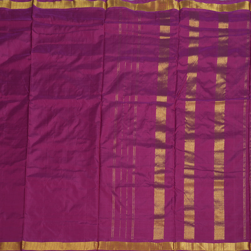 Hayagrivas Magenta Handloom Kanjivaram Silk Saree BBD1297L3-3