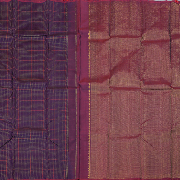 Hayagrivas Dark Blue Handloom Kanjivaram Silk Saree BBD1298L2-1