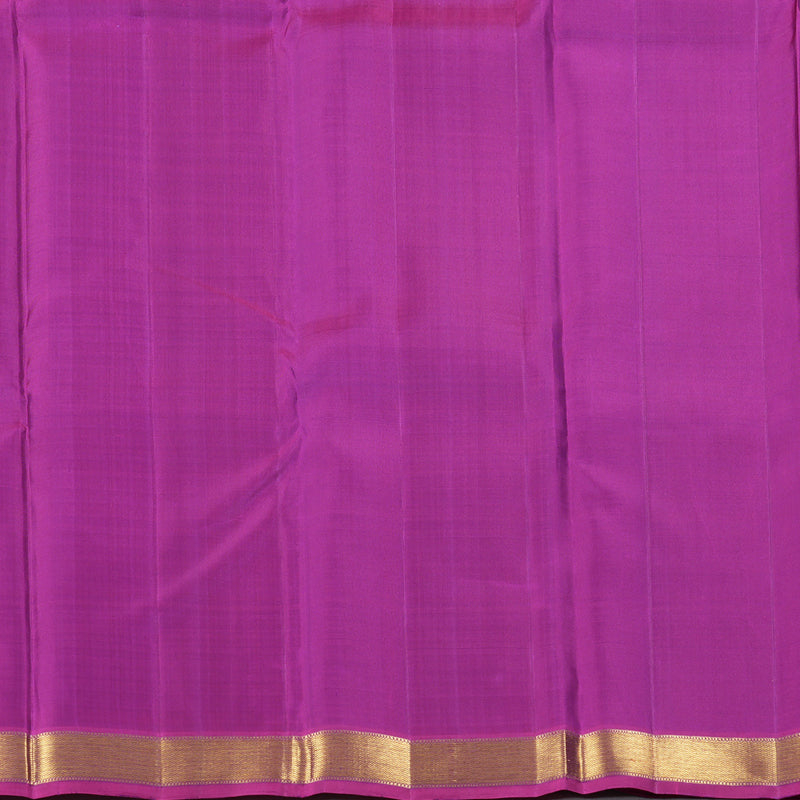 Hayagrivas Blue Handloom Kanjivaram Silk Saree with Purple Border BBD1298L3-1
