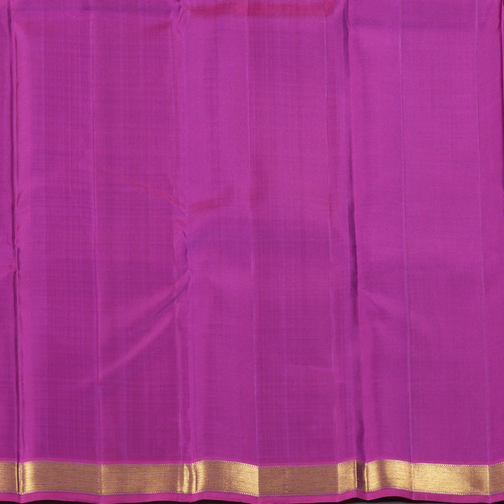 Hayagrivas Blue Handloom Kanjivaram Silk Saree with Purple Border BBD1298L3-1