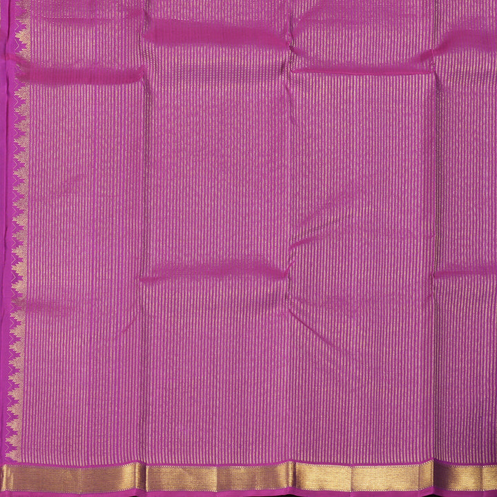 Hayagrivas Blue Handloom Kanjivaram Silk Saree with Purple Border BBD1298L3-1