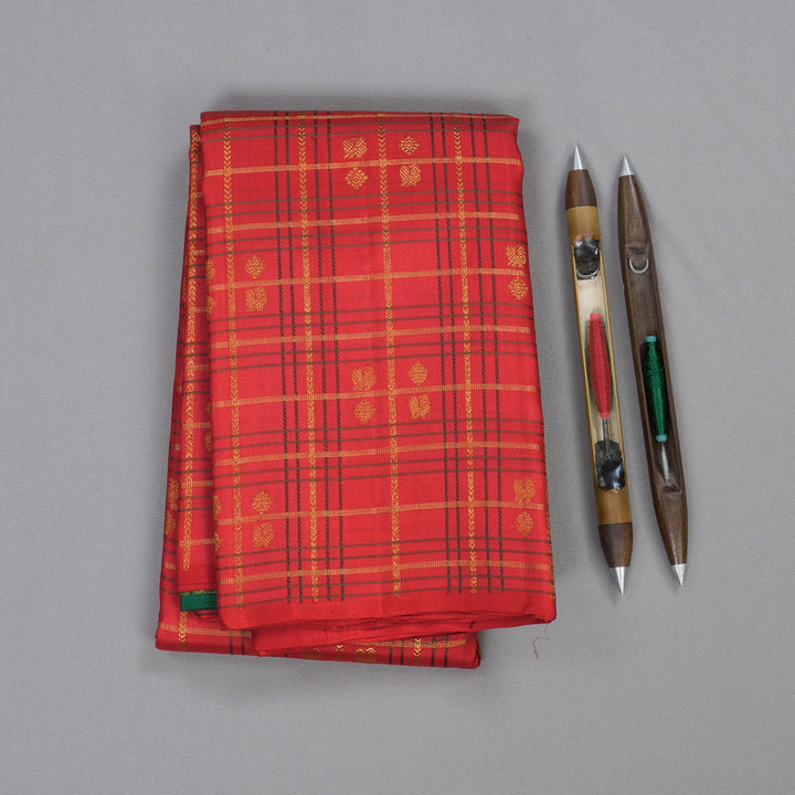 Hayagrivas Red Handloom Kanjivaram Silk Saree BBD1298L7-7