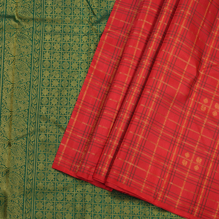 Hayagrivas Red Handloom Kanjivaram Silk Saree BBD1298L7-7