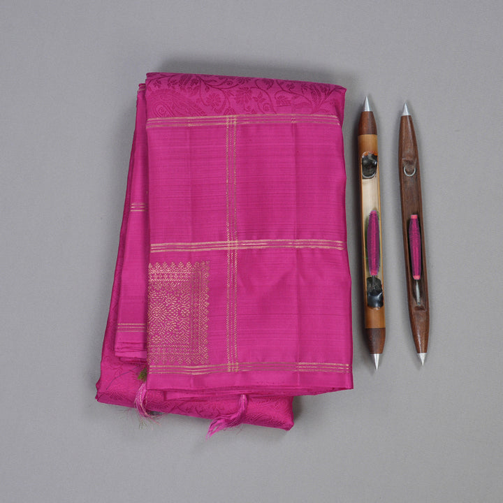 Hayagrivas Purplish Pink Handloom Kanjivaram Silk Saree BBD1299L21-1