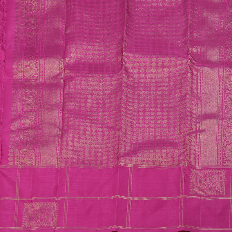 Hayagrivas Purplish Pink Handloom Kanjivaram Silk Saree BBD1299L21-1