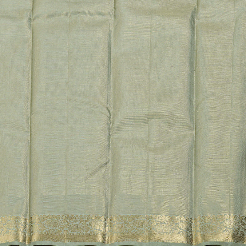 Hayagrivas Pastel Green Handloom Kanjivaram Silk Saree with Pastel Border BBD1299L22-1