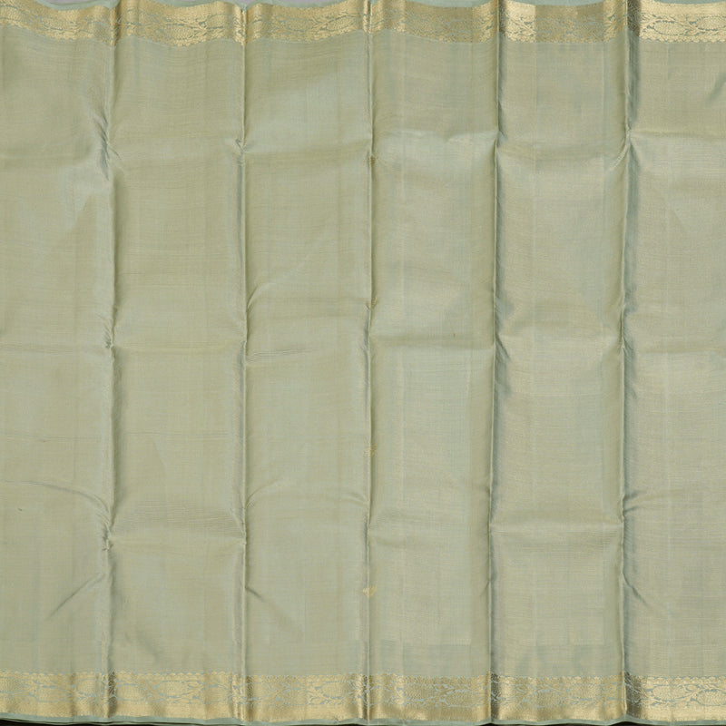Hayagrivas Pastel Green Handloom Kanjivaram Silk Saree with Pastel Border BBD1299L22-1