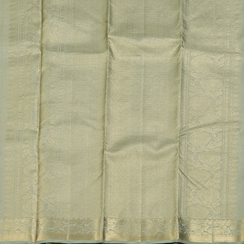 Hayagrivas Pastel Green Handloom Kanjivaram Silk Saree with Pastel Border BBD1299L22-1