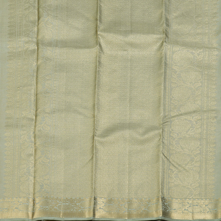 Hayagrivas Pastel Green Handloom Kanjivaram Silk Saree with Pastel Border BBD1299L22-1