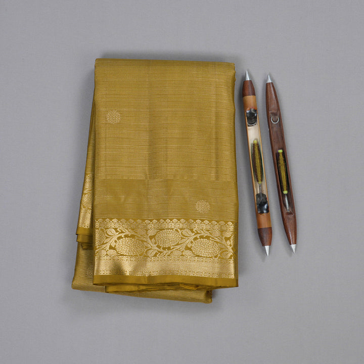 Hayagrivas Golden Bounty Shade Handloom Kanjivaram Silk Saree BBD1299L22-5