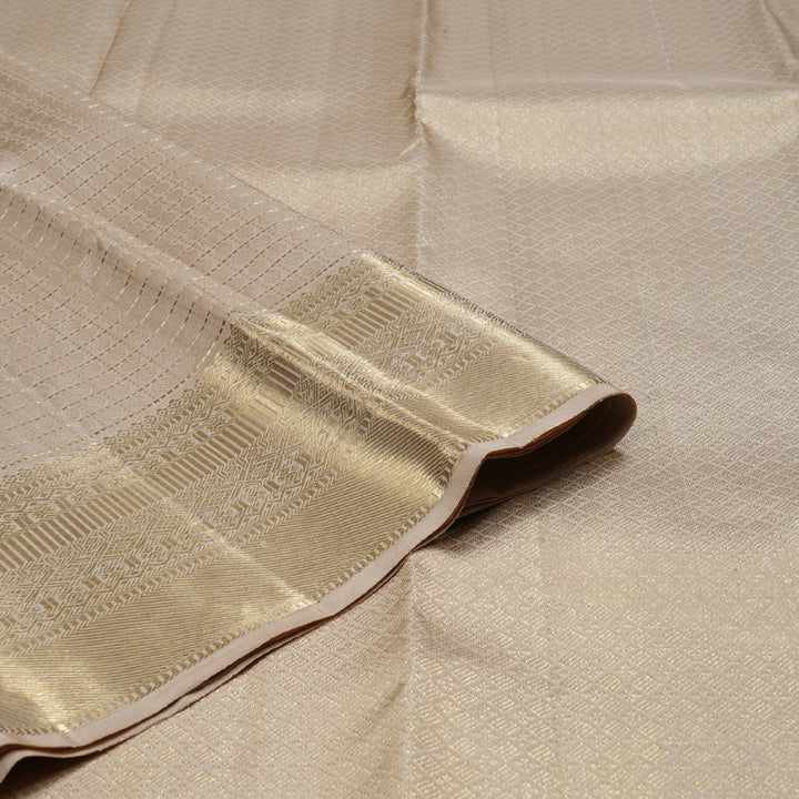 Hayagrivas Sandal Beige Handloom Kanjivaram Silk Saree BBD1299L26-1