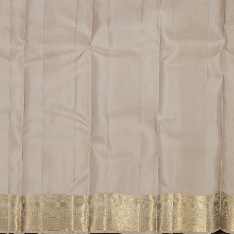 Hayagrivas Sandal Beige Handloom Kanjivaram Silk Saree BBD1299L26-1