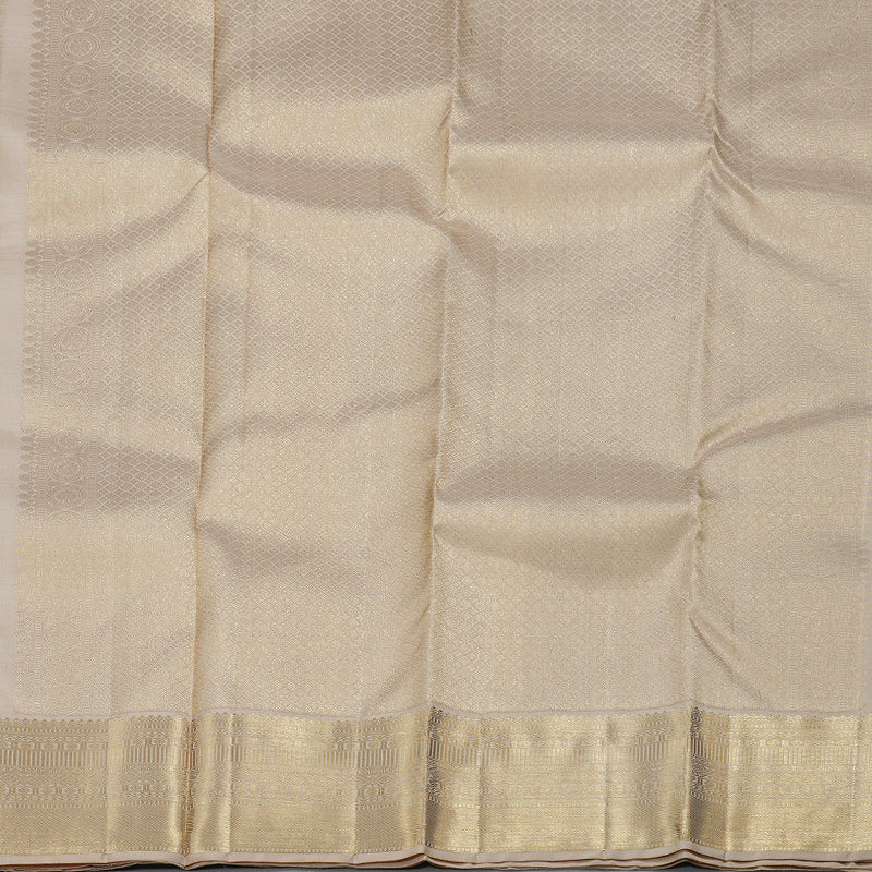 Hayagrivas Sandal Beige Handloom Kanjivaram Silk Saree BBD1299L26-1