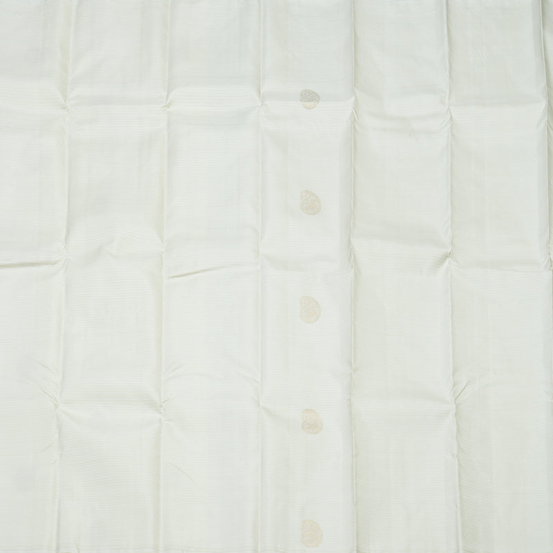 Hayagrivas Handloom Pure Kanjivaram Silk Saree in Delicate White BBD1299L31-1