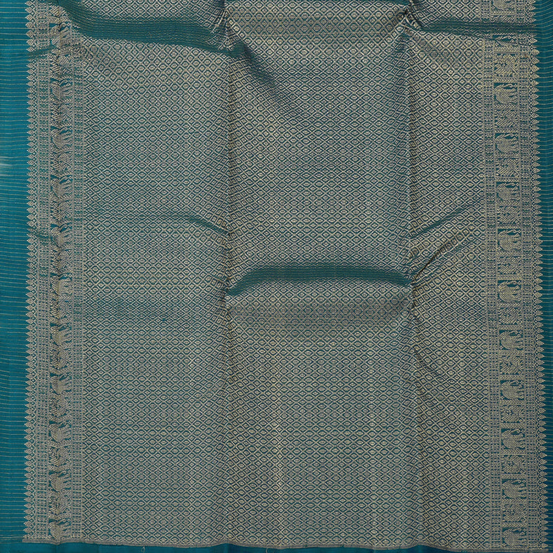 Hayagrivas Handloom Pure Kanjivaram Silk Saree in Delicate White BBD1299L31-1