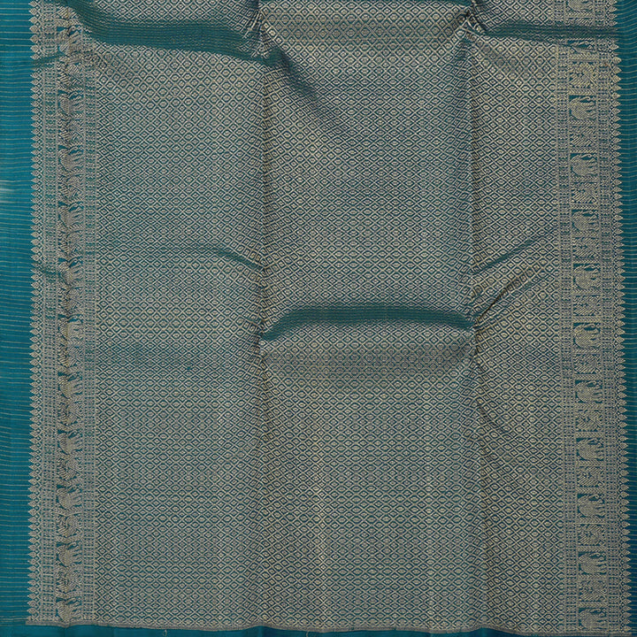 Hayagrivas Handloom Pure Kanjivaram Silk Saree in Delicate White BBD1299L31-1