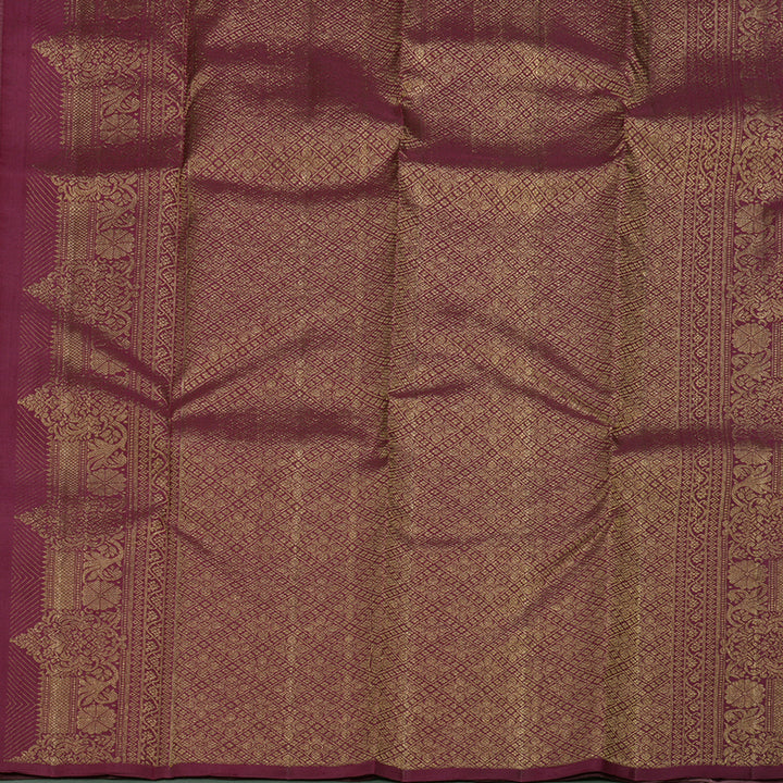 Hayagrivas Rosewood Pink Handloom Kanjivaram Silk Saree BBD1299L7-2