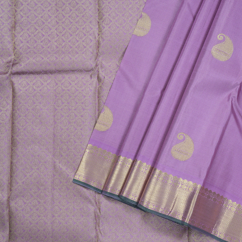Hayagrivas Lavender Handloom Kanjivaram Silk Saree BBD1310L1-2