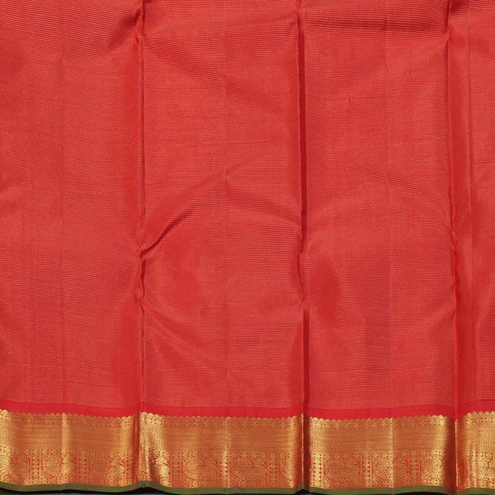 Hayagrivas Red Handloom Kanjivaram Silk Saree BBD1310L1-5