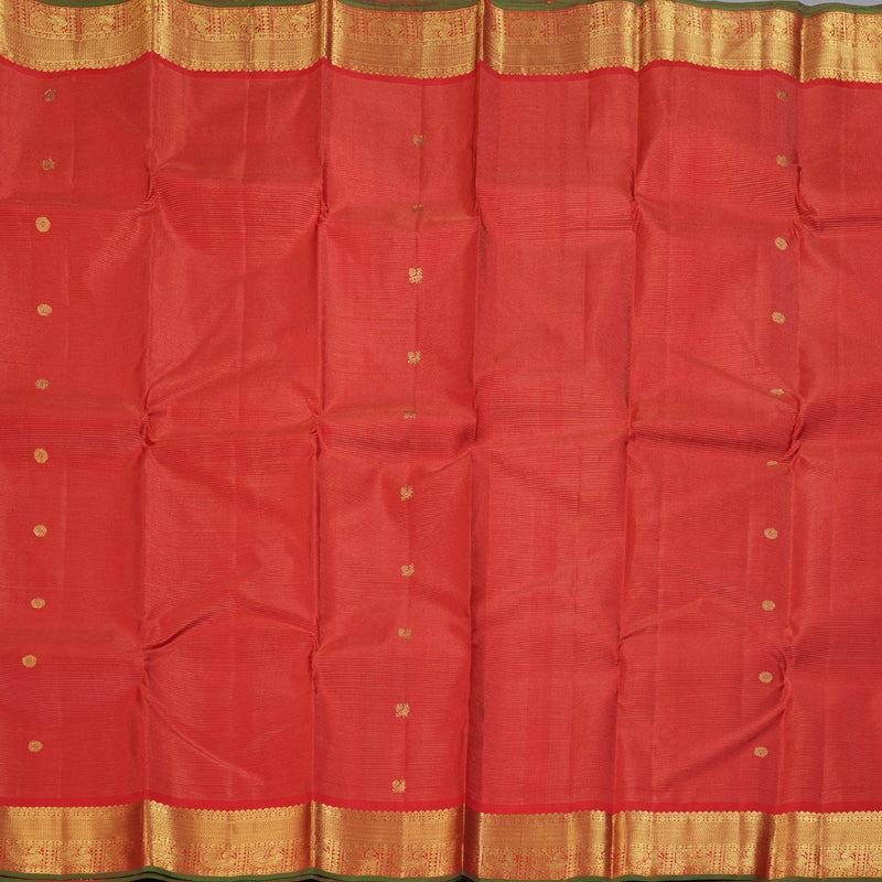 Hayagrivas Red Handloom Kanjivaram Silk Saree BBD1310L1-5
