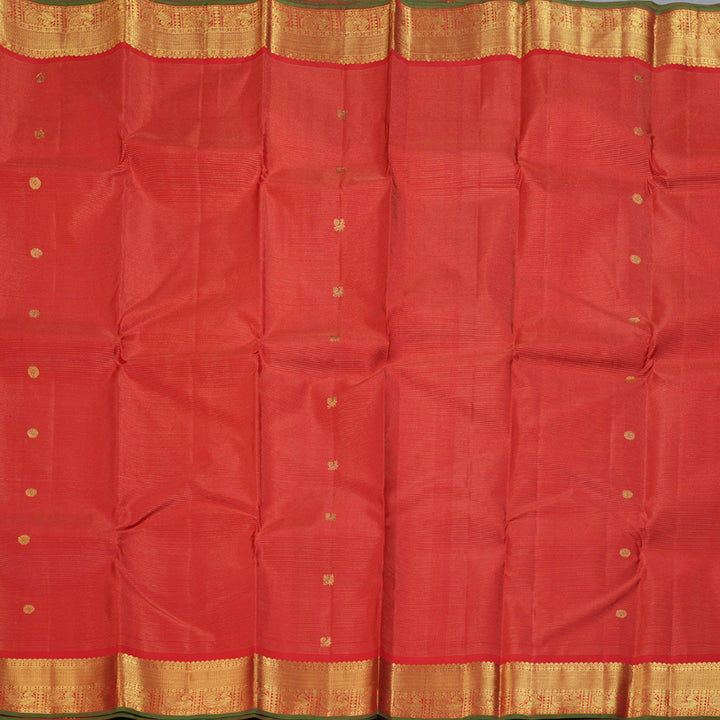 Hayagrivas Red Handloom Kanjivaram Silk Saree BBD1310L1-5