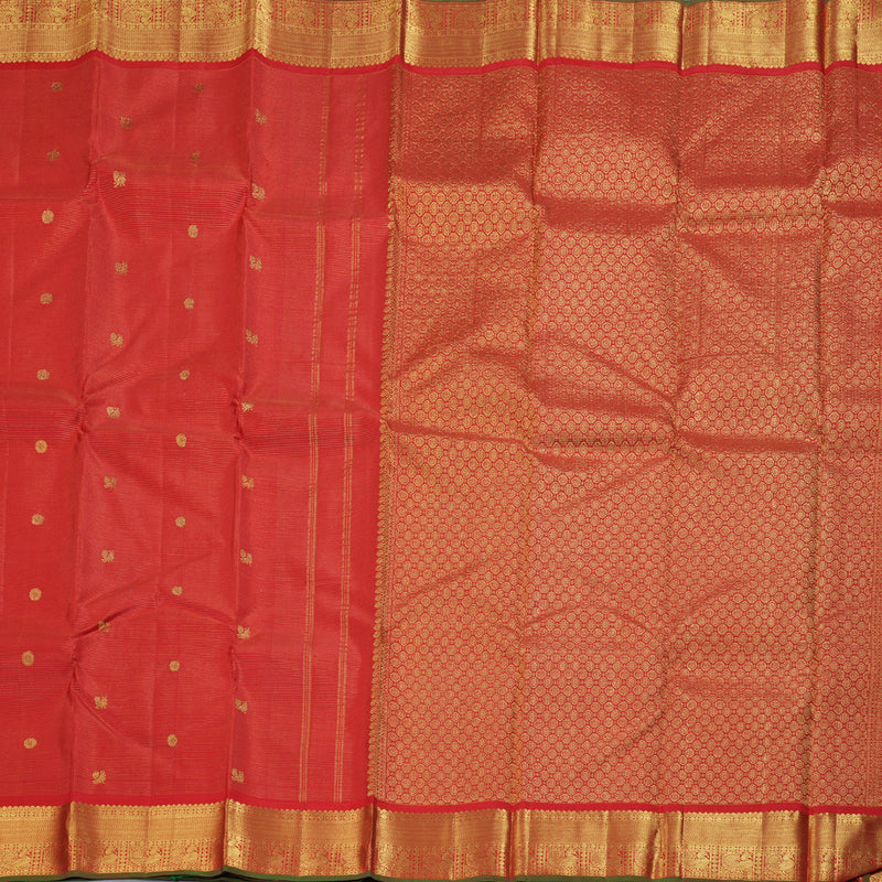Hayagrivas Red Handloom Kanjivaram Silk Saree BBD1310L1-5