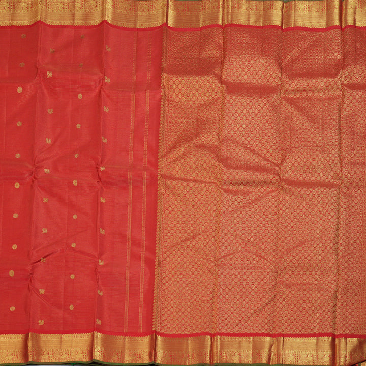Hayagrivas Red Handloom Kanjivaram Silk Saree BBD1310L1-5
