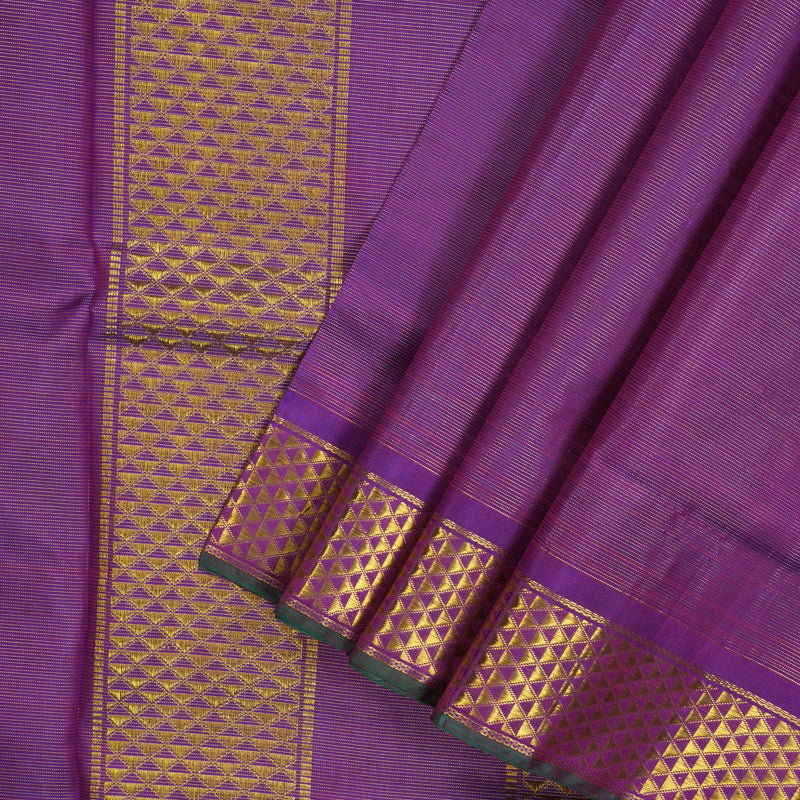 Hayagrivas Handloom Purple Ten Yards Silk Madisar BBD1315L2-2