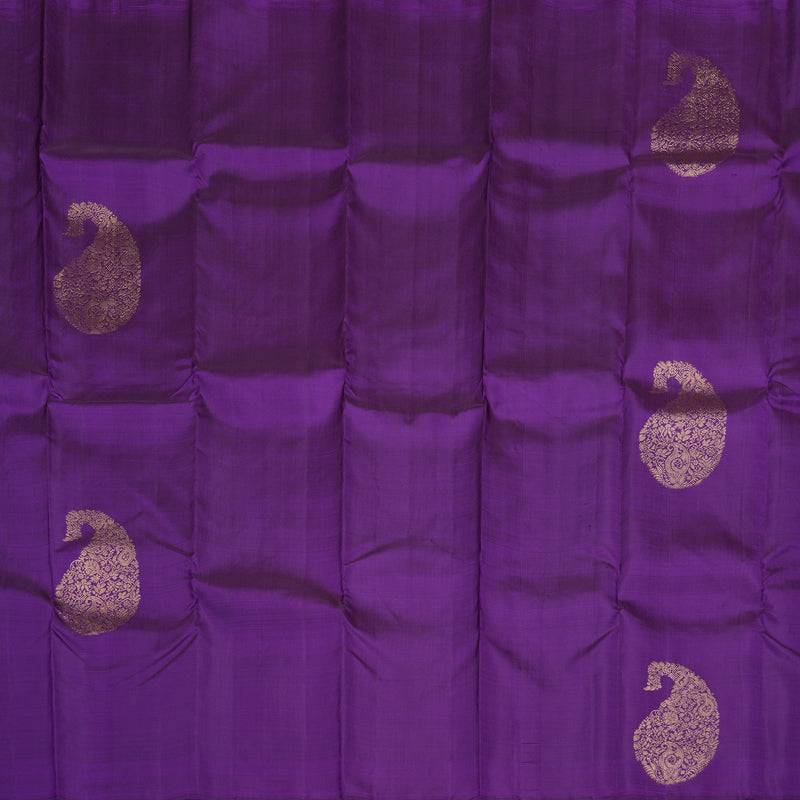 Hayagrivas Regal Purple Handloom Kanjivaram Silk Saree BBD1319L3-1