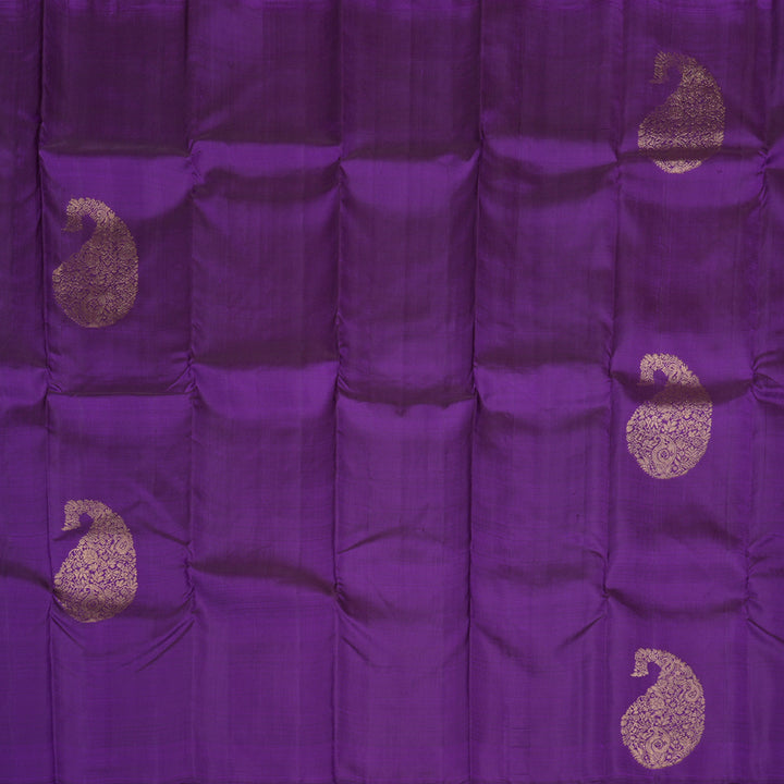 Hayagrivas Regal Purple Handloom Kanjivaram Silk Saree BBD1319L3-1