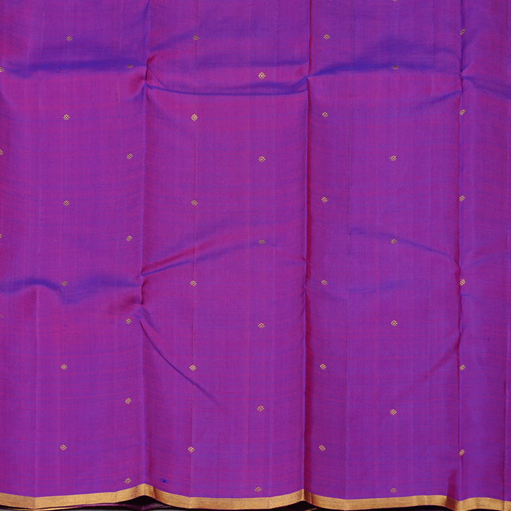 Hayagrivas Handloom Kanjivaram Silk Saree in Opulent Purple BBD1333L8-1