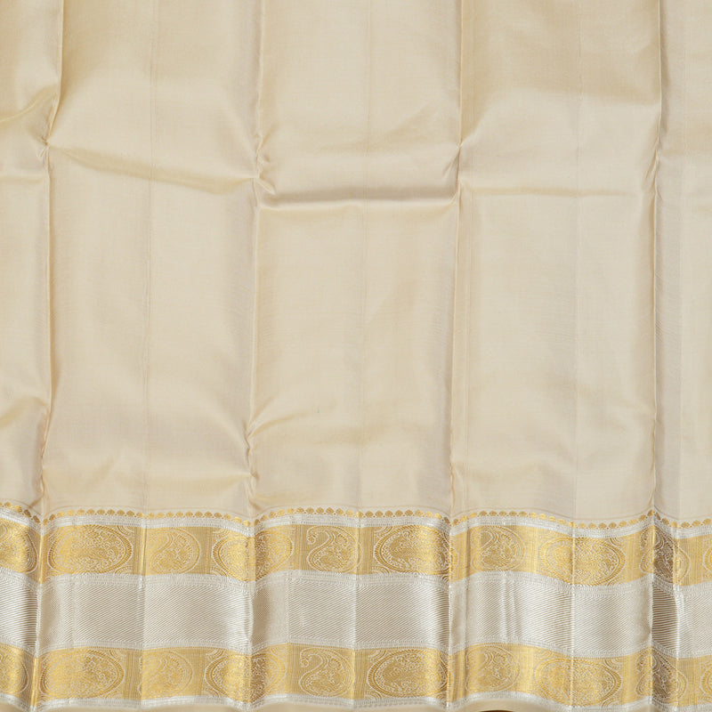 Hayagrivas Sandal Beige Handloom Kanjivaram Silk Saree BBD1340L3-3