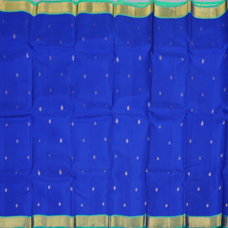 Hayagrivas Handloom Kanjivaram Silk Saree in Captivating blue BBD1340L6-2