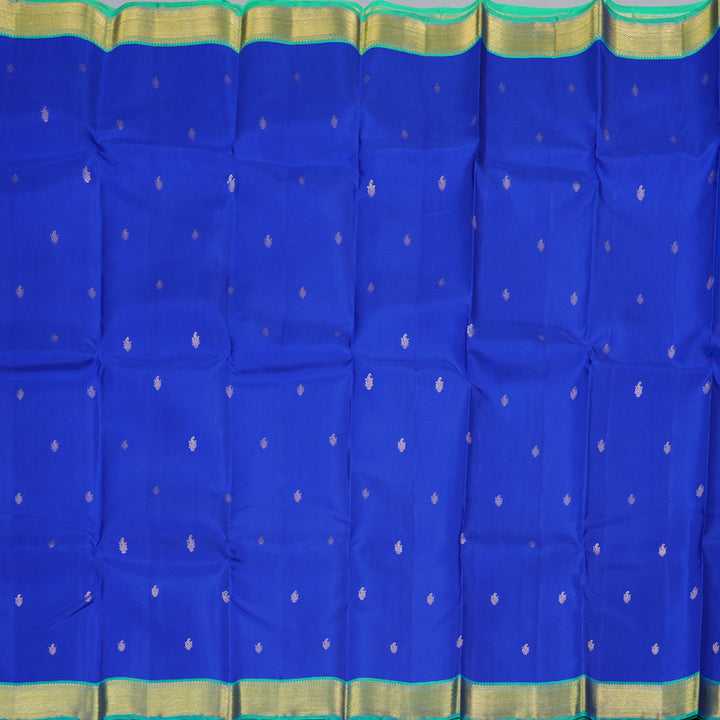 Hayagrivas Handloom Kanjivaram Silk Saree in Captivating blue BBD1340L6-2