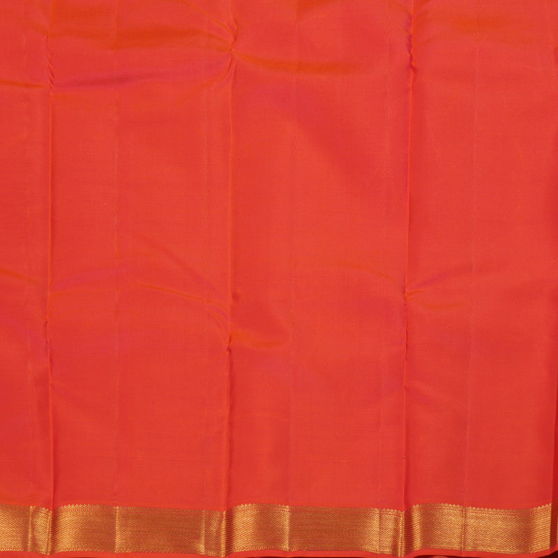 Hayagrivas Pink Handloom Kanjivaram Silk Saree with Orangish Pink Border BBD1340L6-3