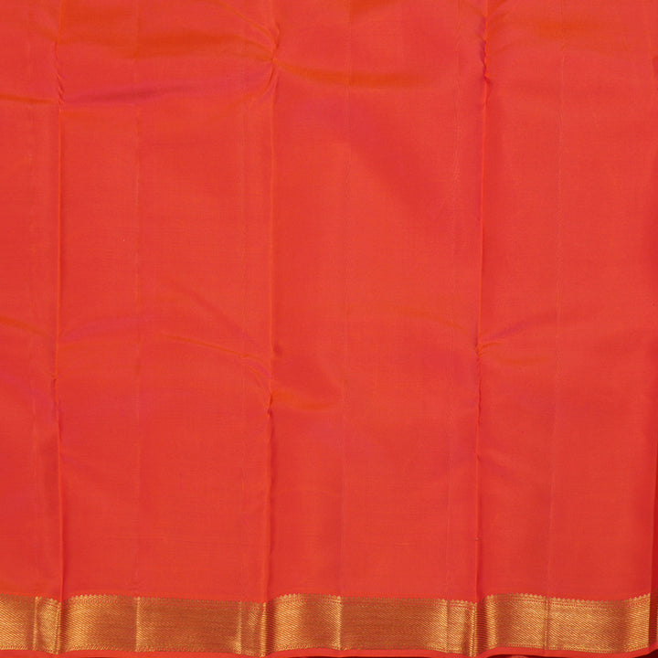 Hayagrivas Pink Handloom Kanjivaram Silk Saree with Orangish Pink Border BBD1340L6-3