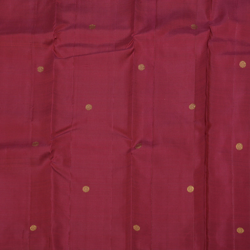 Hayagrivas Dark Maroon Handloom Kanjivaram Silk Saree BBD1341L1-2