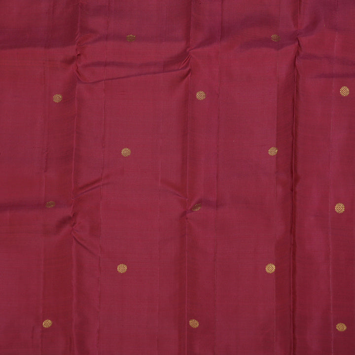 Hayagrivas Dark Maroon Handloom Kanjivaram Silk Saree BBD1341L1-2