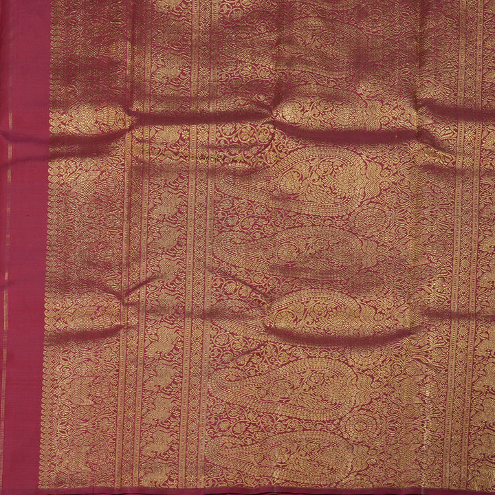 Hayagrivas Dark Maroon Handloom Kanjivaram Silk Saree BBD1341L1-2